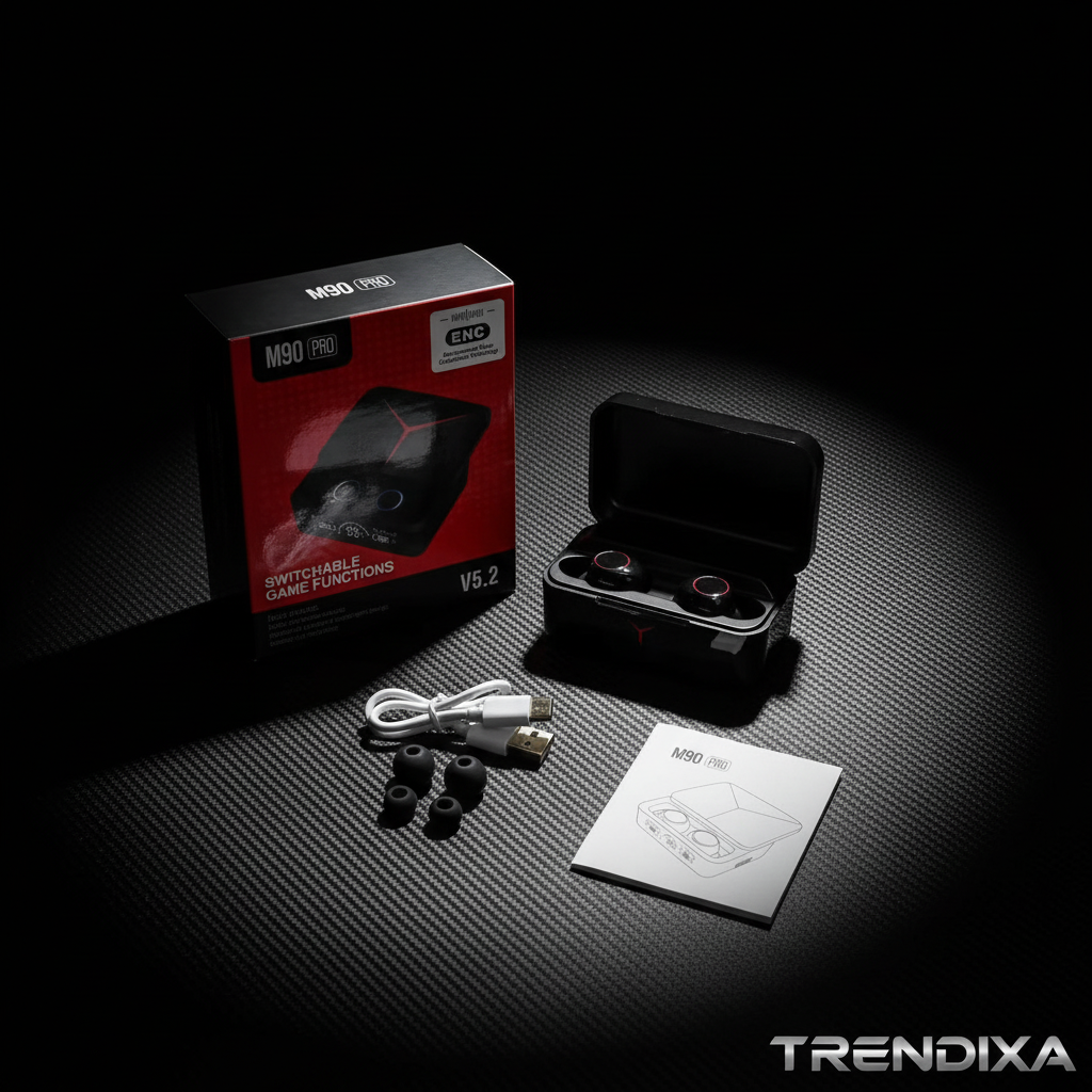 Trendixa M90 PRO luxury flat lay